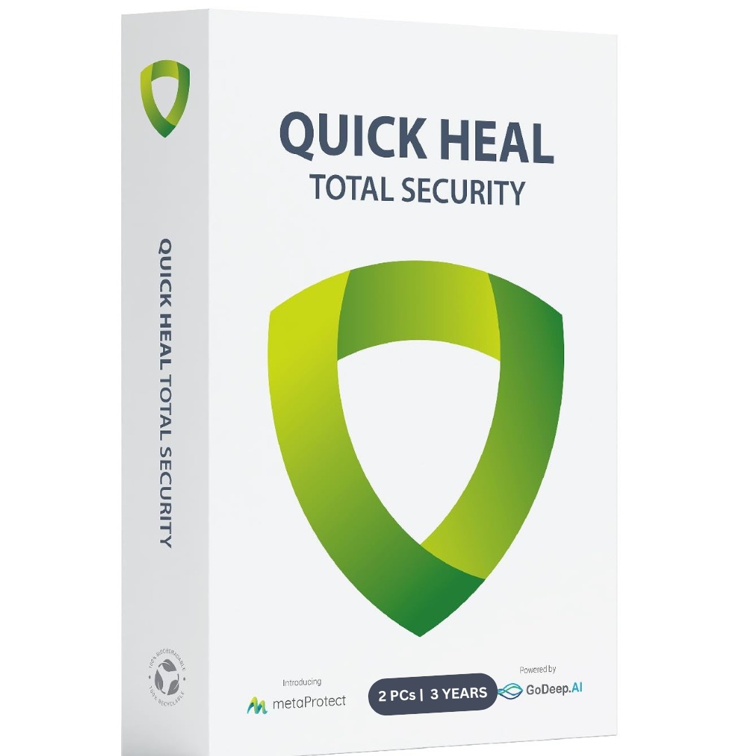 QUICK HEAL TOTAL SECURITY
2 USERS 3 YEARS